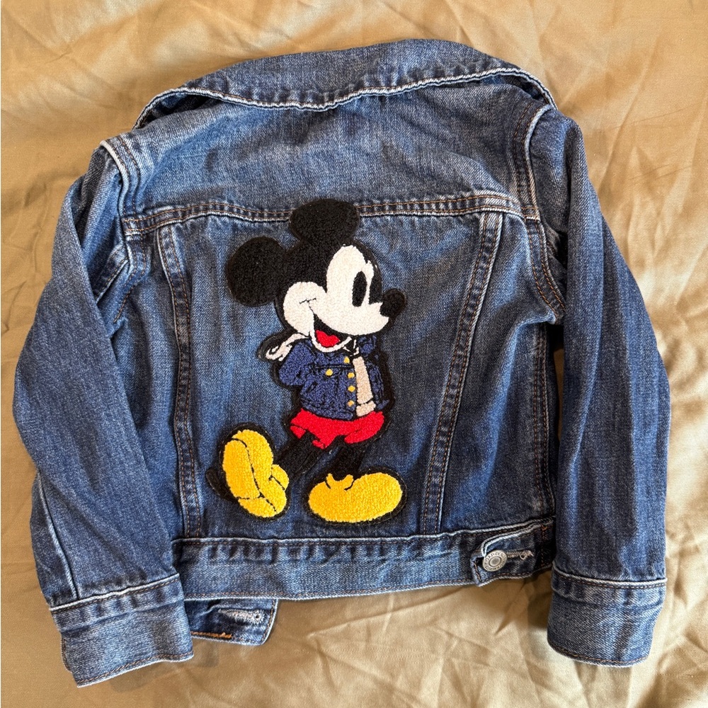 Baby GAP Disney Mickey Mouse Denim Jean Jacket - Toddler Size 2T